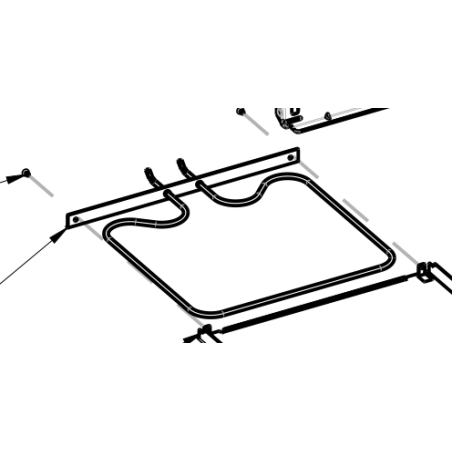 Résistance inférieure pour four de marque AIRLUX modèle AFIP17IXN.