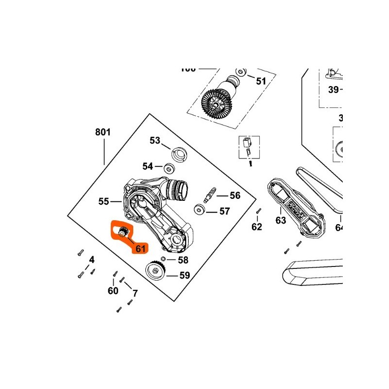 Poulie pour ponceuse à bande STANLEY FMEW204 - KFFMEW200