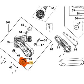 Poulie pour ponceuse à bande STANLEY FMEW204 - KFFMEW200