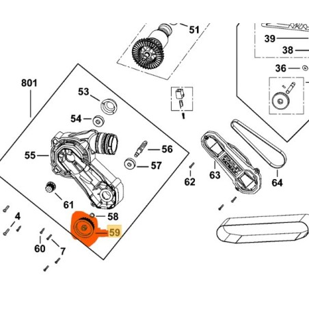 Poulie pour ponceuse à bande STANLEY FMEW204 - KFFMEW200