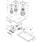 Support injecteur Z0103511 tables de cuisson AIRLUX AV635BK, AV635HBK Support injecteur Z0103511 tables de cuisson AIRLUX AV635BK, AV635HBK