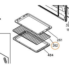 Grille de four Z08m902 pour cuisinières CC902ETIX3, CC902ETR3, CC902GTBK3