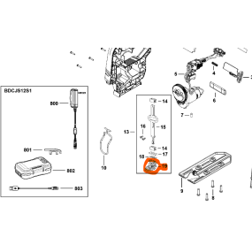 Fixation lame N537134 scie sauteuse BLACK & DECKER BCS601 / BDCJS12