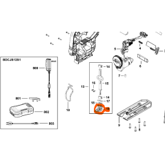 Fixation lame N537134 scie sauteuse BLACK & DECKER BCS601 / BDCJS12