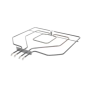 Resistance de voute pour four BOSCH / SIEMENS 2HB173ABS / VH1ME1450 Resistance de voute pour four BOSCH / SIEMENS 2HB173ABS / VH1ME1450