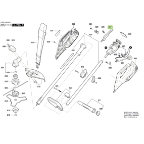 Gachette pour débroussailleuse BOSCH AFS23-27