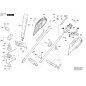 Gachette pour débroussailleuse BOSCH AFS23-27