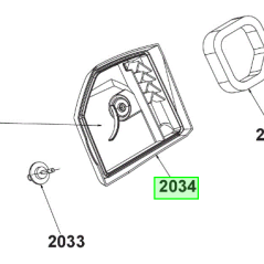 Couvercle boîte à air taille-haies RYOBI RHT25X60RO - RHT25X55R