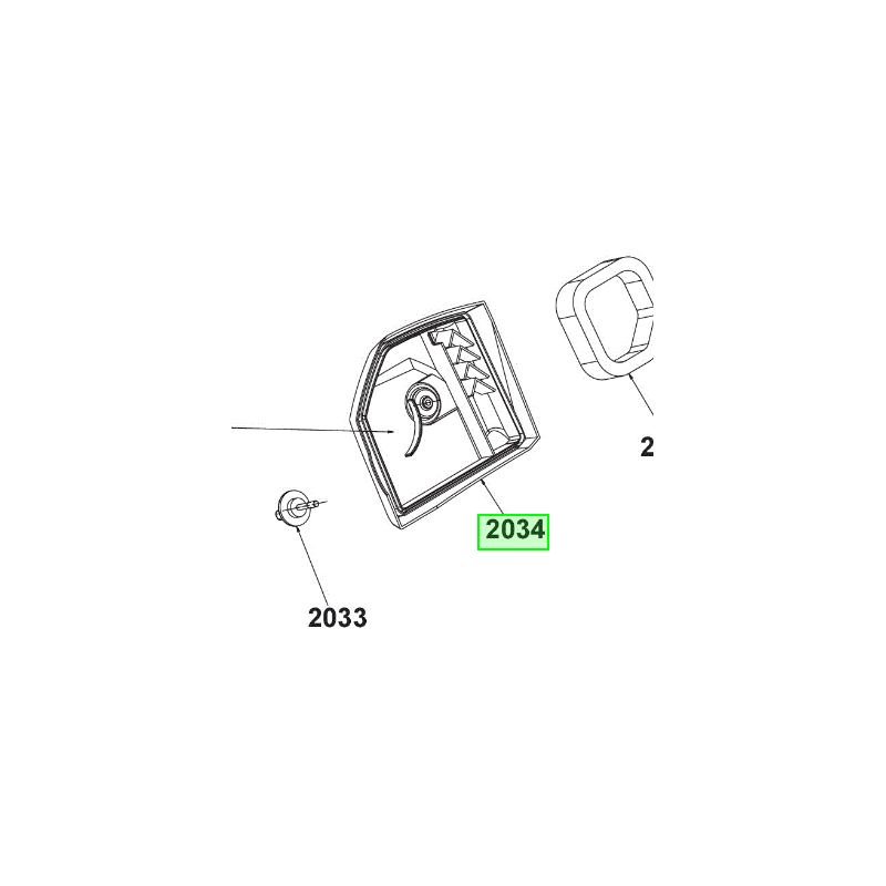 Couvercle boîte à air taille-haies RYOBI RHT25X60RO - RHT25X55R