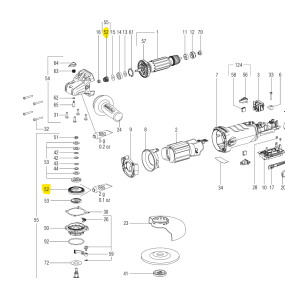 Pignons de renvoi d'angle meuleuses METABO WEA 15-125 Quick