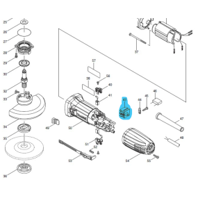Interrupteur 650560-8 meuleuse MAKITA modèle GA5030