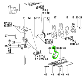 Guide lame pour scie sauteuse METABO STEB 70 / 80 / 100