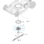 Turbine 240229-8 pour tondeuses à gazon MAKITA DLM480 - DLM539