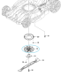 Support de lame pour tondeuses à gazon MAKITA DLM480 - DLM481