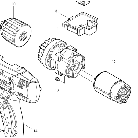 Moteur perceuse / visseuse MAKITA BDF343 - 6280D