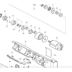Moteur pour visseuse sans fil MAKITA 6702D / 6706D