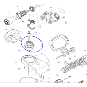 Support bobine coupe-bordure MAKITA DUR181