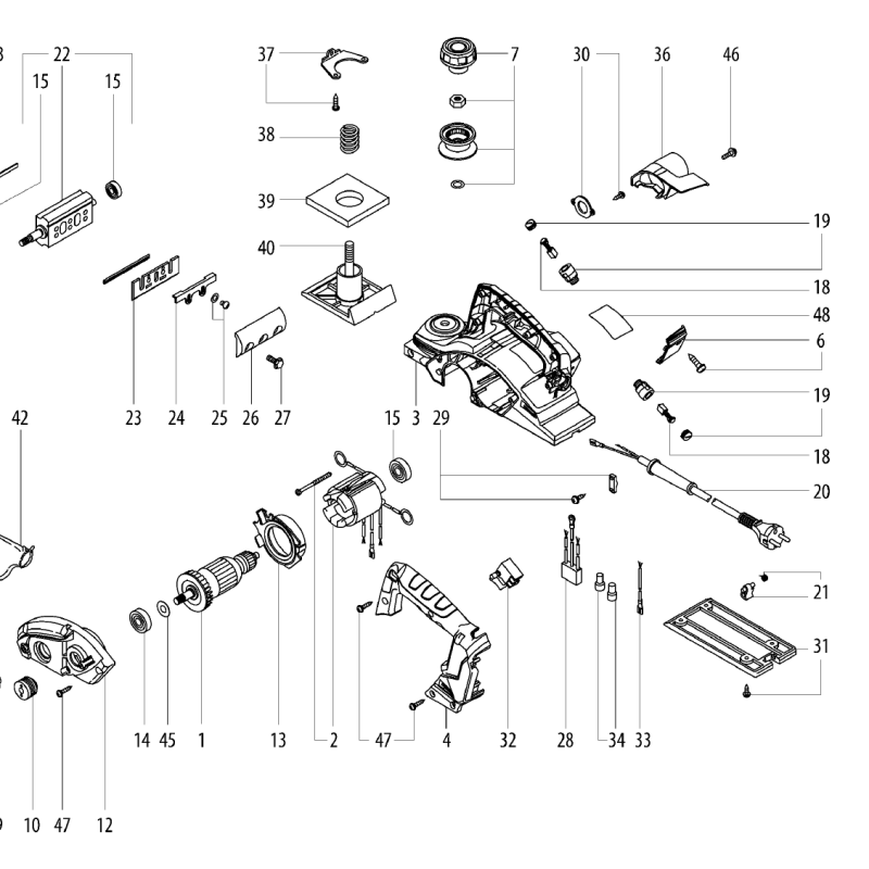 Charbons rabot METABO HO26-82 (02682000)