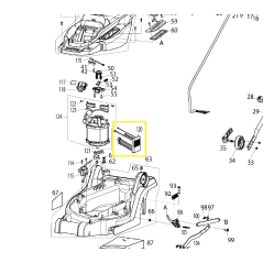 Platine électronique tondeuses MAKITA modèles DLM330