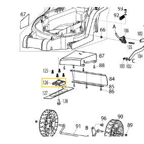 Support de lame pour tondeuse à gazon MAKITA DLM330