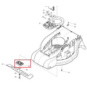 Support de lame tondeuse MAKITA modèle DLM380