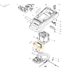 Platine électronique tondeuses MAKITA modèles DLM380