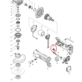Bouton marche / arret meuleuses MAKITA DGA452 / GA5030
