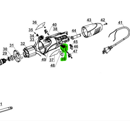 Interrupteur pour meuleuse EINHELL TC-AG 115