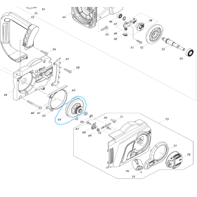 Ensemble pignon tronçonneuse MAKITA UC4030A - UC4551A