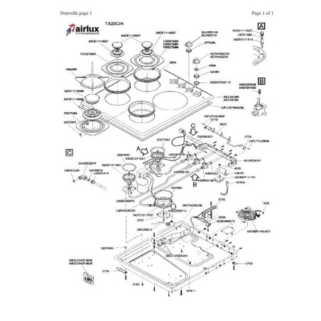 Doseur d energie pour plaque de cuisson AIRLUX TA23