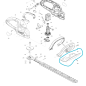 Carter de protection pour taille-haies MAKITA UH650D / UH5261 Carter de protection pour taille-haies MAKITA UH650D / UH5261