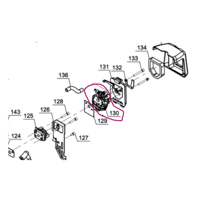 Carburateur débroussailleuse EINHELL GC-BC31-4S
