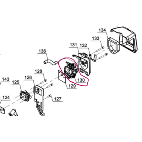 Carburateur débroussailleuse EINHELL GC-BC31-4S