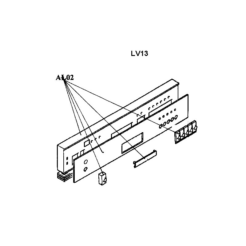 Bandeau du lave vaisselle AIRLUX LV13A
