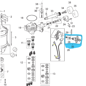 Piston distributeur nettoyeur haute pression NILFISK Premium 180