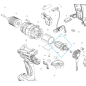 Induit pour perceuse / visseuse MAKITA BDF458 - DHP458 Induit pour perceuse / visseuse MAKITA BDF458 - DHP458