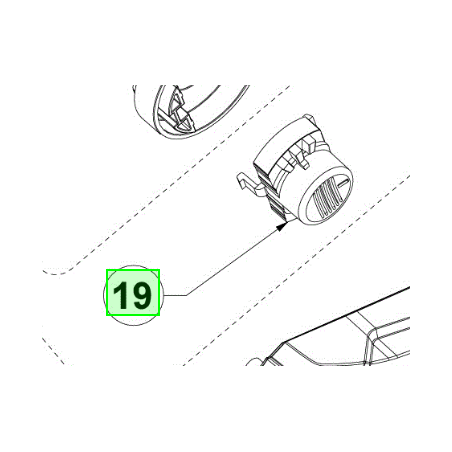 Bouton EasyEdge coupe-bordures RYOBI OLT1831 - RLT1831 - RLT1832