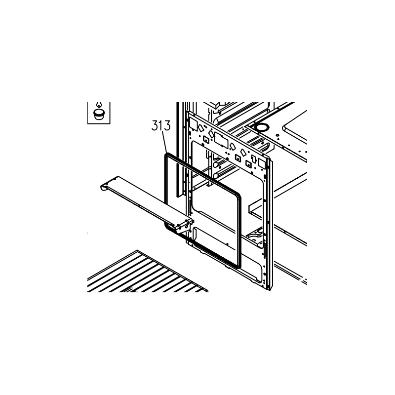 Joint de porte cuisinière GLEM GU66CVIXN