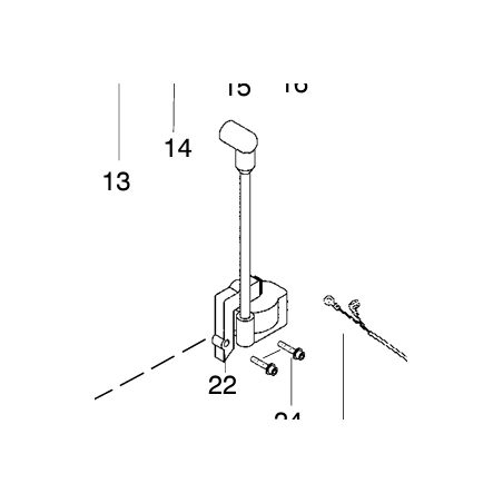 Bobine d'allumage débroussailleuse McCullochTRIMMAC 967256201