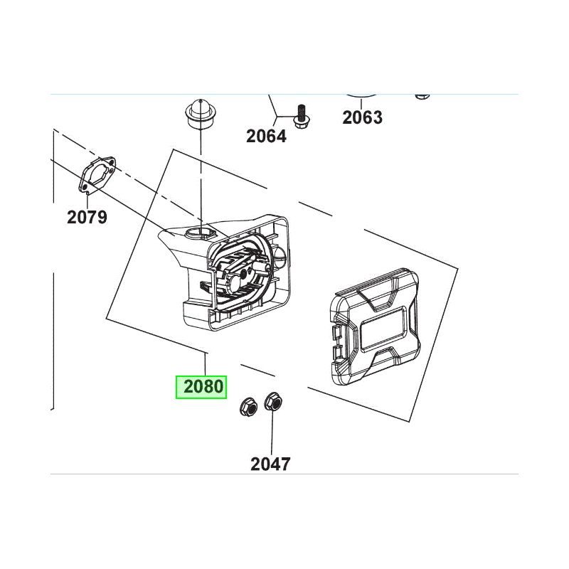 Ensemble boîte à air tondeuse RYOBI RLM4114