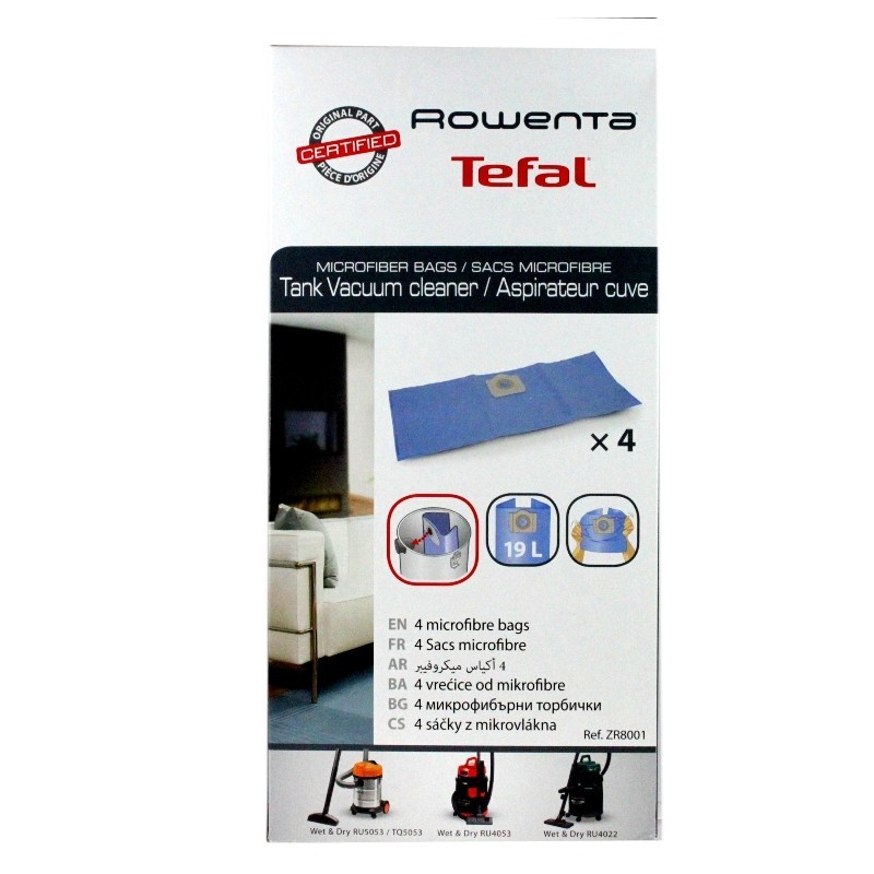 Sacs ROWENTA ZR8001 VORACE RU30, RU31, RU33, RU36, RU362 Sacs ROWENTA ZR8001 VORACE RU30, RU31, RU33, RU36, RU362