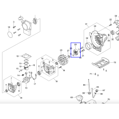 Embrayage pour débroussailleuse MAKITA EM2600U
