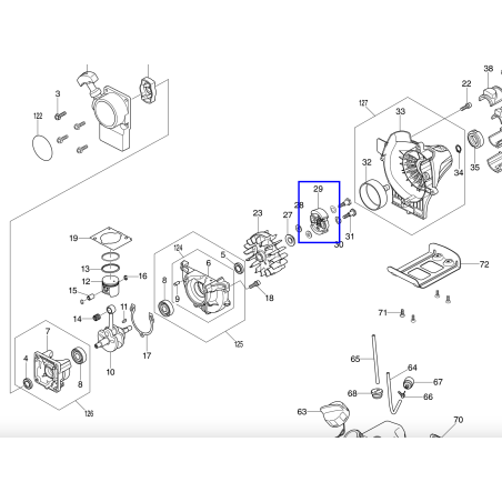 Embrayage pour débroussailleuse MAKITA EM2600U
