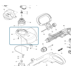 Carter de protection coupe-bordures MAKITA DUR181