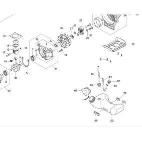 Reservoir d'essence pour débroussailleuse MAKITA EM2600U