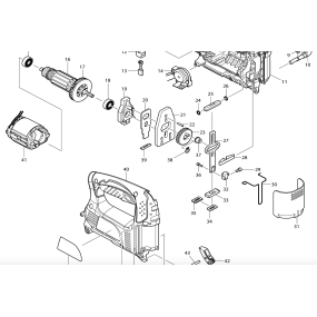 Glissière pour scie sauteuse MAKITA 4329