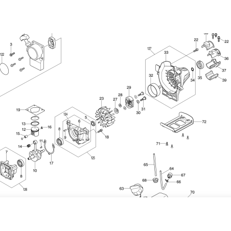 Cloche d'embrayage débroussailleuse MAKITA EM2600U