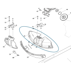 Carter de protection coupe- bordures MAKITA UR002G