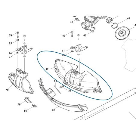 Carter de protection coupe- bordures MAKITA UR002G