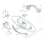 Carter de protection coupe- bordures MAKITA UR002G